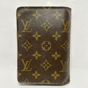 LOUIS VUITTON ルイヴィトン 二つ折り財布 ポルトパピエジップ モノグラム 財布 ブラウン SP0025 中古品の画像2