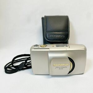 【比較的美品】OLYMPUS ミュー μ (mju ) ZOOM 105 DELUXE オリンパス コンパクトフィルムカメラ 未チェック・ジャンク品 日本製ケース付き