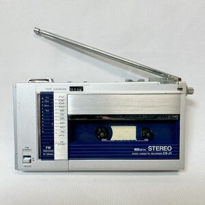 AIWA METAL ラジオカセットレコーダー　CS-J1 メタル　ステレオ　カセットテープ　日本製　通電しない為ジャンク品！