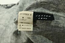 【Used】JURGEN LEHL ヨーガンレール 総柄 花柄 リネン 麻100％ ブラウス カットソー 大人デザイン ナチュラル 古着 グレー M ■ET24C0123_画像6