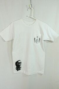 【Used】Chrome Hearts クロムハーツ アメリカ製 ポケットTシャツ フォティスカル バックプリント 白 半袖 国内正規 JPタグ S ■ET24C0119