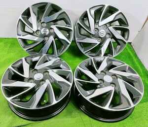 ◆スズキ純正◆15x4.5J +45 4穴 100 中古 アルミホイール 4本【宮城発 送料無料】MYG-A12182