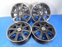 ◆ホンダ純正◆15x4.5J +45 4穴 100 中古 アルミホイール 4本【福島発 送料無料】FUK-E13946★15インチ_画像1