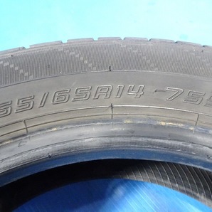 ダンロップ ENASAVE EC204 155/65R14 75S★8.5分山 2021年 4本価格 ノーマル 【福島発 送料無料】FUK-E13973★軽自動車等の画像9