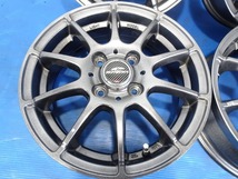 ◆SCHEDER MID◆14x4.5J +43 4穴 100 中古 アルミホイール 4本【福島発 送料無料】FUK-E14011★14インチ　テーパーナット専用_画像2