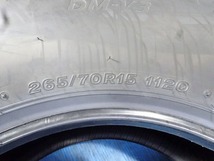 １SET限定 ブリヂストン BLIZZAK DM-V3 265/70R15 112Q★新品 未使用 2022年 4本 スタッドレス FUK-BS0618【福島発 送料無料】★冬_画像5