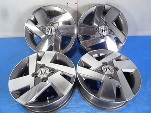 * Honda original *14x4.5J +45 4 hole 100 used aluminium wheel 4ps.@[ Fukushima departure free shipping ]FUK-E14089*14 -inch * light car etc. 