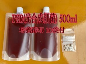 PSB(光合成細菌) 500ml 培養酵母10錠付【送料無料】