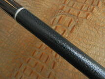 【上質レザー】 イタリア製 牛革 豚革の型押し ブラック ビリヤード 本革 レザー グリップ_画像4