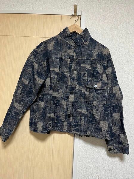 定価9.5万　Minus★21SS BORO DENIM JACKET 金糸 デニムジャケット