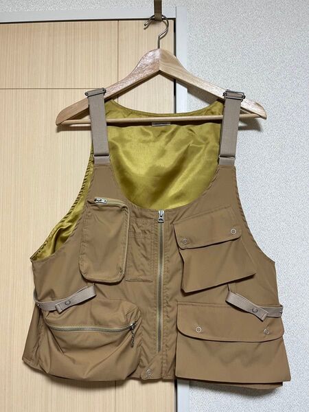 Solaris&co★速乾素材 フィッシング ベスト ベージュ ソラリス VEST