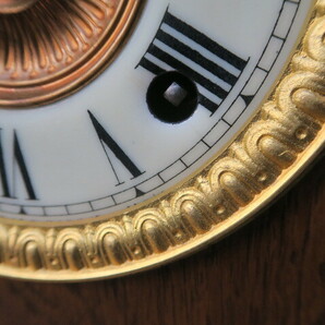 ◆麦屋◆時計Ｄ アンソニア社の置時計 美品 作動品 横265㎜ 縦120㎜ 高さ430㎜ 約2,5kg ゼンマイ式 振り子・巻き鍵ありの画像7