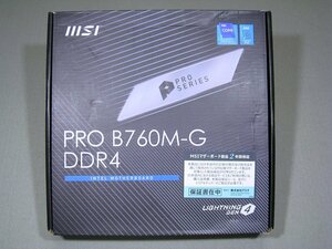 【ジャンク扱い】MSI PRO B760M-G DDR4 LGA1700 Micro-ATX規格