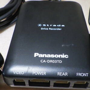 中古品CA-DR03TD パナソニック ストラーダ対応カーナビ連動型前後2カメラドライブレコーダー FullHD Gセンサーの画像2