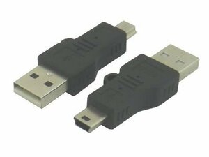 送料無料 USB(mini)-USB(A) USB変換アダプタ USBA-M5AN