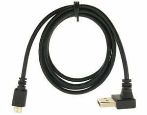 送料無料 microUSBケーブル 1m 下向きL型 USBADL-MC/CA100