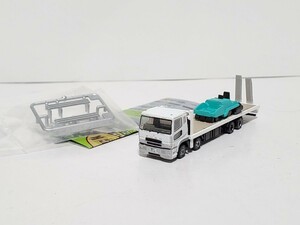 重機運搬車 アスファルトフィニッシャ 三菱ふそう スーパーグレート 品番 131 トラコレ トラックコレクション 第12弾 トミーテック TOMYTEC