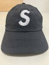 23SS Supreme Cordura Ripstop S Logo 6-Panel Black CAP シュプリーム コーデュラ リップストップ エス ロゴ 6パネル ブラック キャップ_画像1