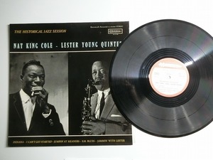 aE6:NAT KING COLE - LESTER YOUNG QUINTET / The Historical Jazz Session / MUSIDISC 30 CV 983