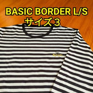 UNDERCOVER/BASIC BORDER ロングスリーブ/サイズ３/アンダーカバー/高橋盾/JONIO