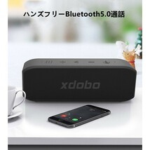 Bluetoothスピーカー ワイヤレスポータブルスピーカー 重低音　20W 防水 ブルー speaker ワイヤレススピーカー_画像5