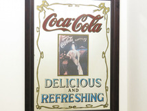 ビンテージパブミラー/コカ・コーラ Coca-Cola/特大サイズの壁掛け鏡/店舗什器/ディスプレイ/レストラン/インテリア雑貨/内装/装飾/PM-0033_画像2
