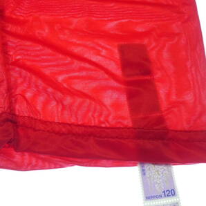 5分丈レギンスフィットネスボトムファスナークロッチ光沢強赤色スパンデックス高配合の画像7