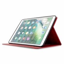 iPadケース ツーカラー レザー iPadカバー mini 9.7 iPad7 iPad8 iPad9 10.2 Pro10.5 Air3 10.5 タブレット メンズ ビジネス レッド_画像7