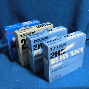 [.. futoshi ]TEIJIN 5 -inch 2HD floppy disk MD2HD PC98. used . Junk 4 box approximately 40 sheets 