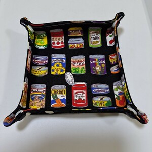 ハンドメイド 布トレイ 缶詰め