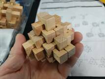 ■送料無料！■まとめて■木製立体パズル■３Ｄ■組木■ウッドパズル■wooden puzzle■未使用保管品■２点セット！_画像9