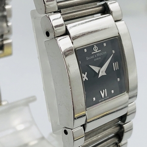 稼働品 Baume & Mercier ボーム＆メルシエ 530716 MVO45219 ブラック 文字盤 レディース 腕時計 クォーツの画像3