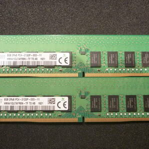 ★ DELL純正 DDR4-2133 PC4-17000 PC4-2133P-EE0-11 ECC Unbuffered 8GB×2枚 16GB ★ の画像2