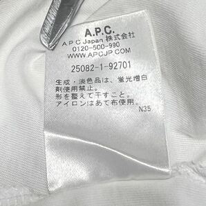 A.P.C. Tシャツ APC ポケット付き 半袖 ホワイト ブラック M ユニセックス アーペーセー の画像6