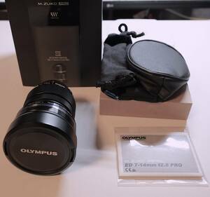 ★OLYMPUS 超広角ズームレンズ M.ZUIKO DIGITAL ED 7-14mm F2.8 PRO マイクロフォーサーズ用 EZ-M0714PRO BLK 　中古　匿名発送