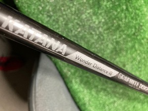 【同梱対応可】中古シャフト　ドライバー用　KATANA純正 WONDER DISTANCE8　グラファイトデザイン　44インチ　FLEX-Ｒ　　　 Y2435