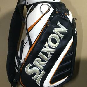 hcb-336 中古キャディバッグ ダンロップ SRIXON フードカバーつき ※ジャンク品の画像3