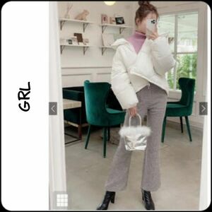 【出品取り消し前！希望価格でどうぞ♪】GRL/グレイル●新品未使用タグ付き♪千鳥格子ハイウエストチェック柄フレアパンツ