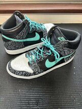 1円スタート カスタムペイント NIKE AIR JORDAN 1 jade US9 27cm dunk sb AF1 jordan fragment atmos_画像1