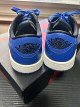 1円スタート NIKE JORDAN 1 RETRO LOW OG US8 26cm 黒青 dunk sb AF1 jordan fragment atmos_画像4