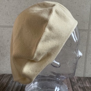 帽子 日本製 ベレー帽 M サイズ ニット帽 ニット オールシーズン メンズ レディース シンプル 男女兼用 ナチュラルの画像9