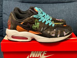 ATMOS×NIKE AIR MAX 2 LIGHT BLACKアトモス×ナイキ エアマックス2ライト ブラック 29cm