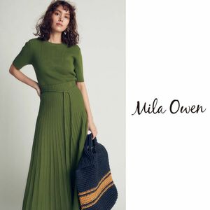 Mila Owen ミラオーウェン　ニットスカート　スカート　グリーン