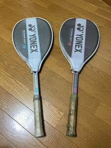  Yonex racket / softball type tennis /2 pcs set / with cover / light racket / soft tennis 