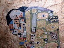 グスタフ クリムト Gustav Klimt 想いが叶う Fulfillment 1905年 オイルキャンバス 油絵 油彩 模写_画像2