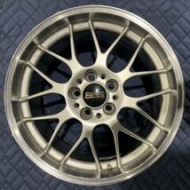 【4185F】BBS RG 18インチ 8.5/9.5J インセット36/38 P.C.D114.3 ホール数5H 中古ホイール4本セット クラウン アリスト アルファード_画像5