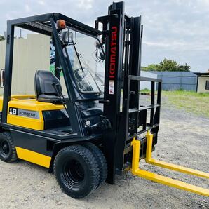 １.8トンフォークリフト 小松 KOMATSU,1800kg ◆中古品◆ ヒンジフォーク ◆ FG18L-15 ◆ 約1392時間◆ガソリン◆ マニュアル ◆下取りOK!!の画像4