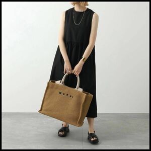 タグあり MARNI マルニ 2way トートバッグ ラージ バスケット　　ナチュラル