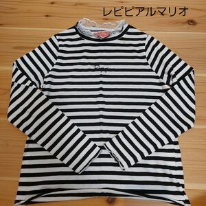 レピピアルマリオ　 ボーダー長袖Tシャツ　xs　140 カットソー ロンT