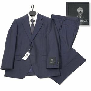 260 新品 ◇9.7万 gotairiku 五大陸 ウール シルク ピンヘッド スーツ メンズ WEAR BLACK ビジネス スーツ オンワード AB5